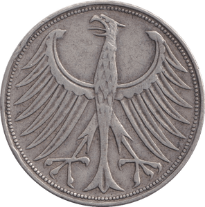 1951 5 MARK GERMANY - WORLD COINS - Cambridgeshire Coins