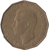 1951 BRASS THREEPENCE ( AUNC ) - Threepence - Cambridgeshire Coins