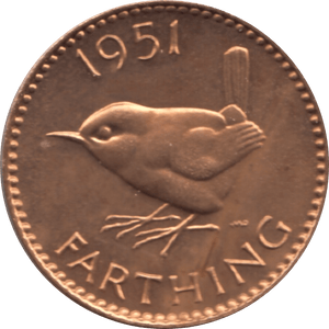 1951 FARTHING ( PROOF ) - Farthing - Cambridgeshire Coins