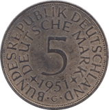 1951 GERMANY DEUTSCHE MARK - WORLD COINS - Cambridgeshire Coins