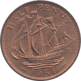 1951 HALFPENNY ( BU ) - Halfpenny - Cambridgeshire Coins