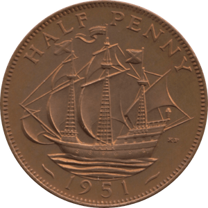 1951 HALFPENNY ( PROOF ) - Halfpenny - Cambridgeshire Coins