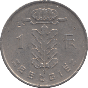 1951 ONE FRANC BELGIUM - WORLD COINS - Cambridgeshire Coins