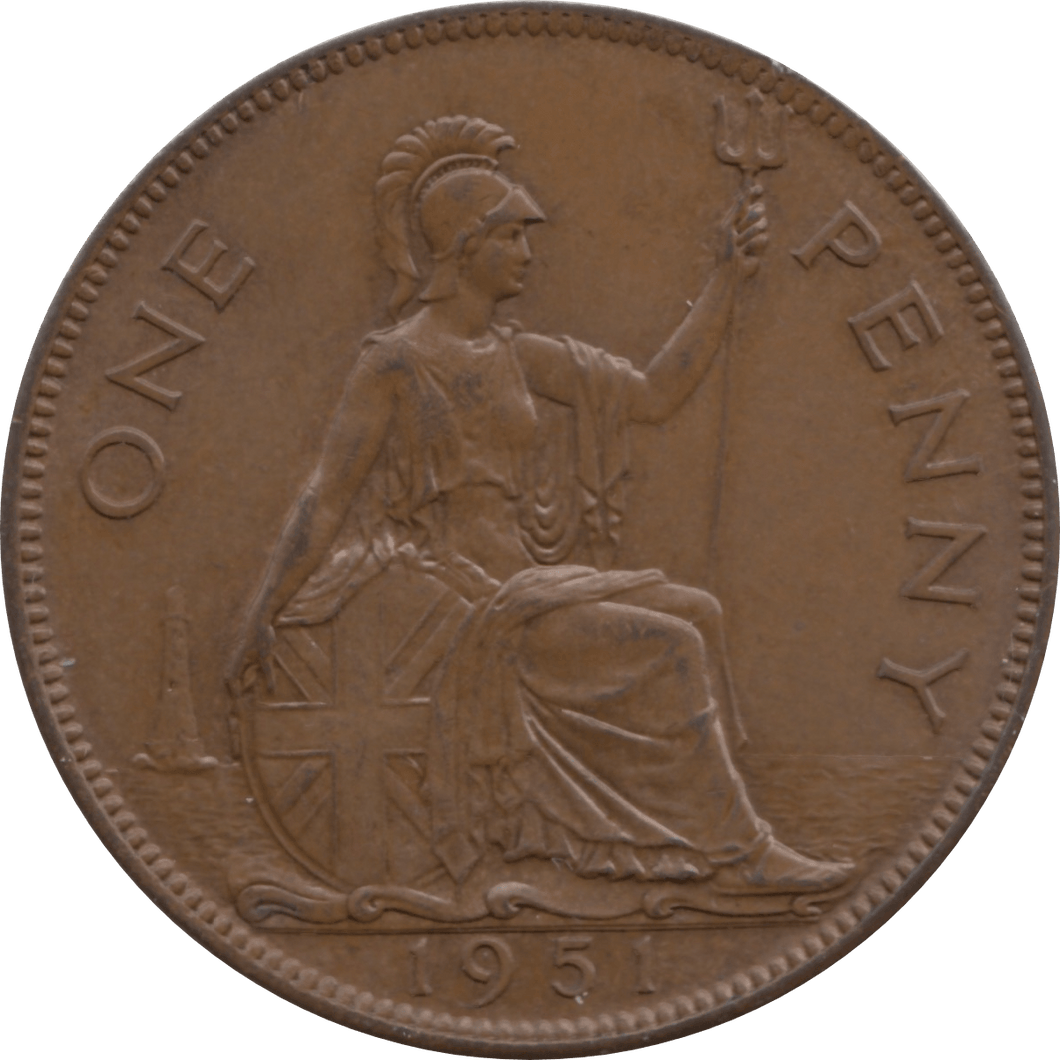 1951 PENNY 1 ( AUNC ) 43 - Penny - Cambridgeshire Coins