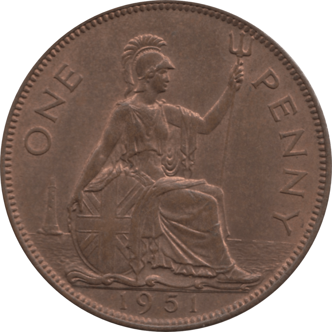 1951 PENNY 1 ( AUNC ) 55 - Penny - Cambridgeshire Coins