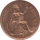 1951 PENNY 1 ( UNC ) 79 - Penny - Cambridgeshire Coins