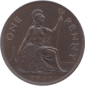 1951 PENNY 3 ( UNC ) - Penny - Cambridgeshire Coins
