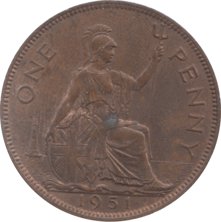 1951 PENNY ( AUNC ) 5 - Penny - Cambridgeshire Coins