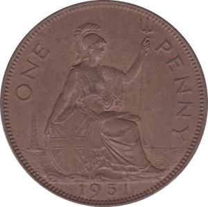 1951 PENNY ( AUNC ) - Penny - Cambridgeshire Coins