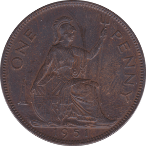 1951 PENNY ( EF ) - Penny - Cambridgeshire Coins