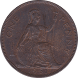 1951 PENNY ( EF ) - Penny - Cambridgeshire Coins