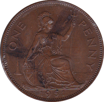 1951 PENNY ( GEF ) - Penny - Cambridgeshire Coins
