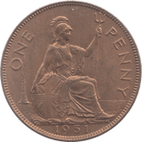 1951 PENNY ( UNC ) 10 - Penny - Cambridgeshire Coins