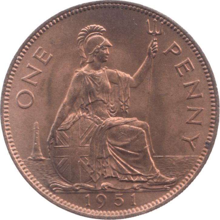 1951 PENNY ( UNC ) 13 - Penny - Cambridgeshire Coins