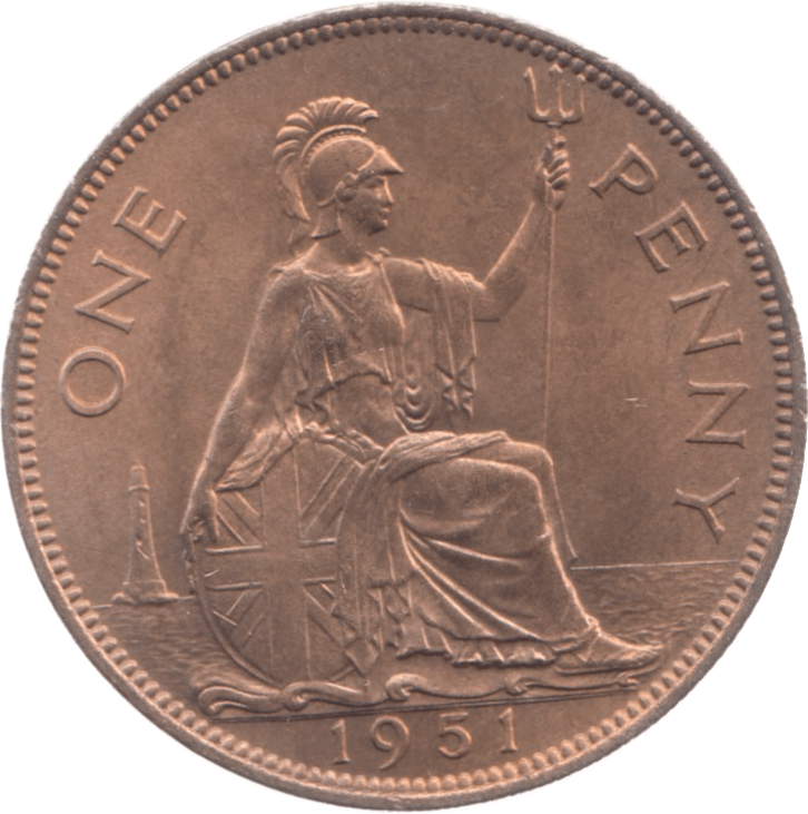 1951 PENNY ( UNC ) 18 - Penny - Cambridgeshire Coins