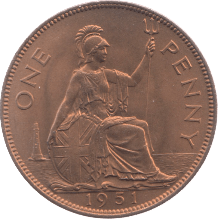 1951 PENNY ( UNC ) 19 - Penny - Cambridgeshire Coins