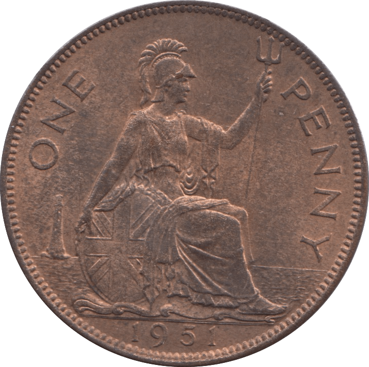 1951 PENNY ( UNC ) 1 - Penny - Cambridgeshire Coins