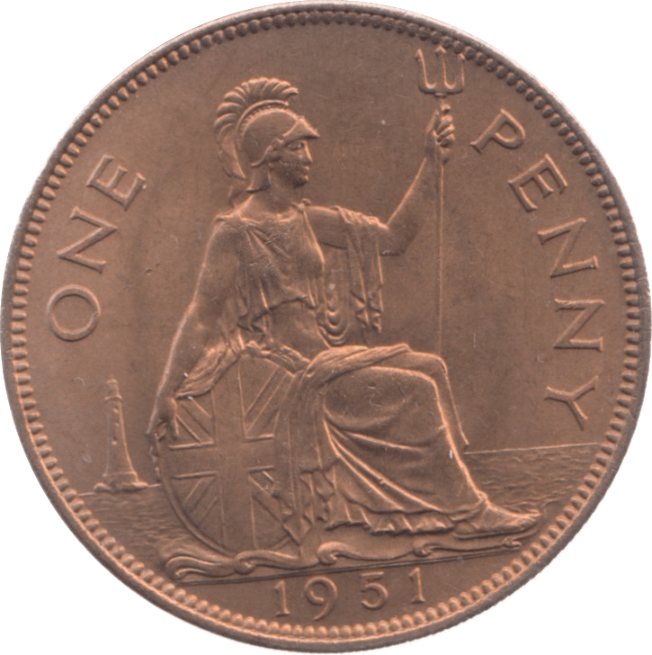 1951 PENNY ( UNC ) 20 - Penny - Cambridgeshire Coins