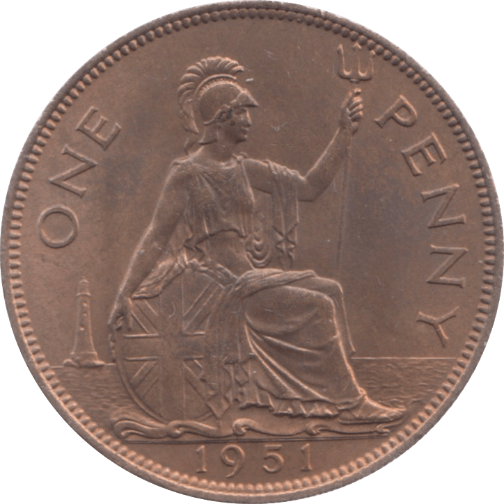 1951 PENNY ( UNC ) 21 - Penny - Cambridgeshire Coins
