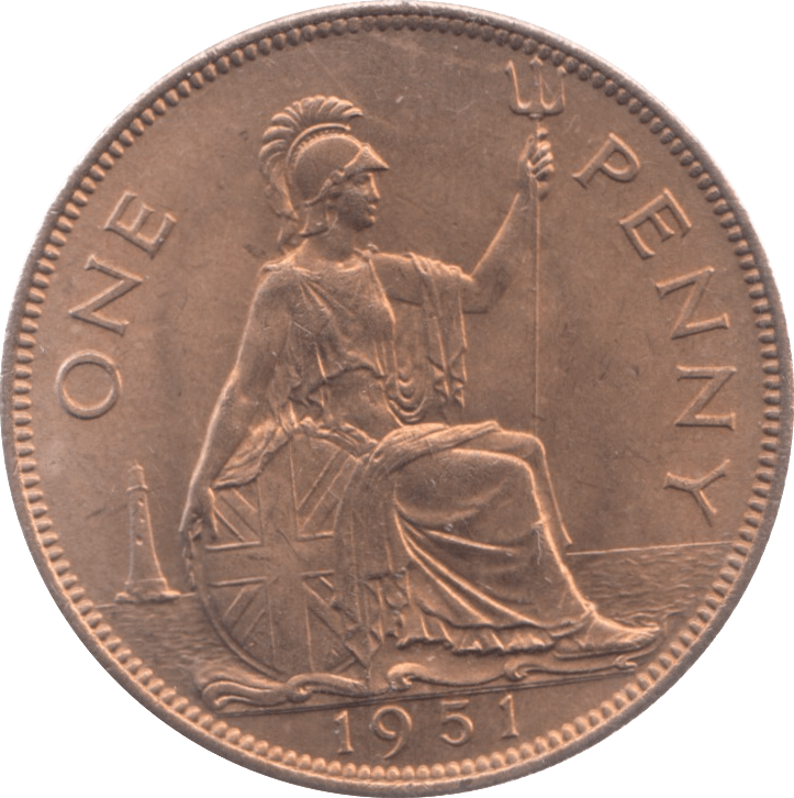 1951 PENNY ( UNC ) 24 - Penny - Cambridgeshire Coins