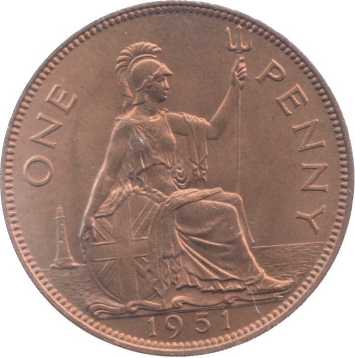 1951 PENNY ( UNC ) 30 - Penny - Cambridgeshire Coins