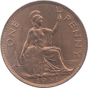 1951 PENNY ( UNC ) 31 - Penny - Cambridgeshire Coins