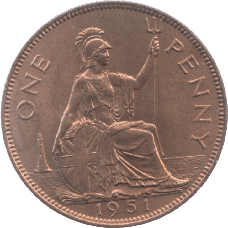 1951 PENNY ( UNC ) 31 - Penny - Cambridgeshire Coins