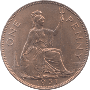 1951 PENNY ( UNC ) 32 - Penny - Cambridgeshire Coins