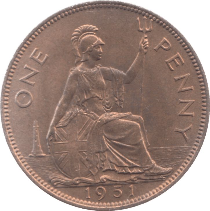 1951 PENNY ( UNC ) 32 - Penny - Cambridgeshire Coins