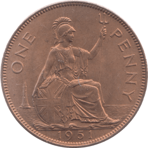 1951 PENNY ( UNC ) 35 - Penny - Cambridgeshire Coins