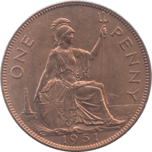 1951 PENNY ( UNC ) 36 - Penny - Cambridgeshire Coins