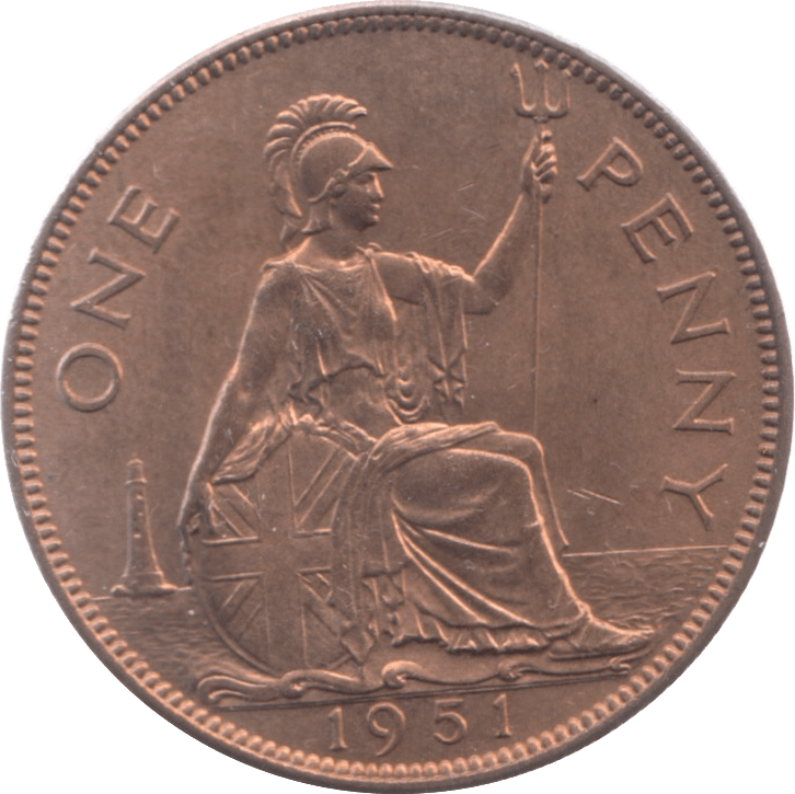 1951 PENNY ( UNC ) 36 - Penny - Cambridgeshire Coins