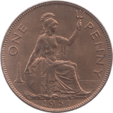 1951 PENNY ( UNC ) 37 - Penny - Cambridgeshire Coins