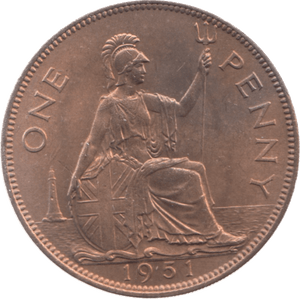 1951 PENNY ( UNC ) 38 - Penny - Cambridgeshire Coins