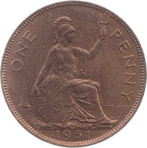 1951 PENNY ( UNC ) 39 - Penny - Cambridgeshire Coins