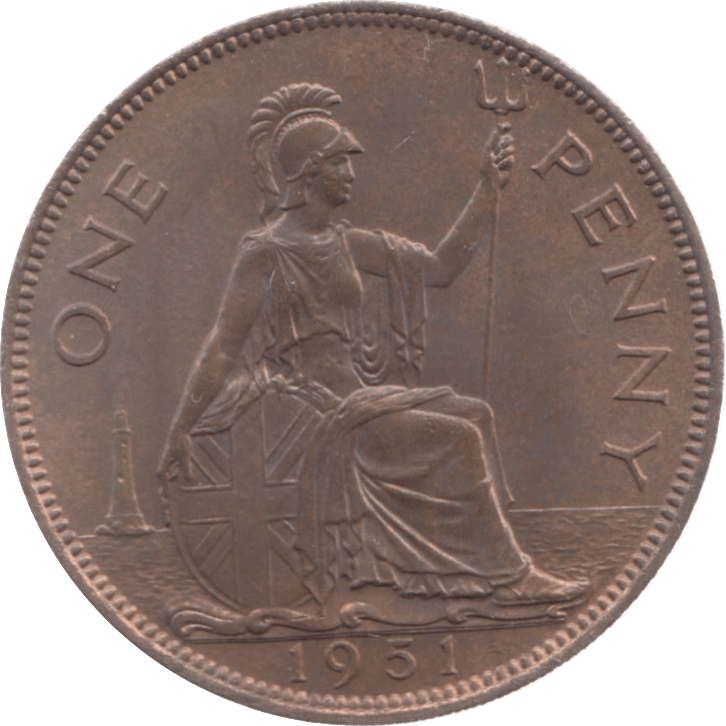 1951 PENNY ( UNC ) 3 - Penny - Cambridgeshire Coins