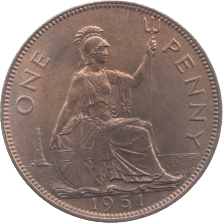 1951 PENNY ( UNC ) 4 - Penny - Cambridgeshire Coins