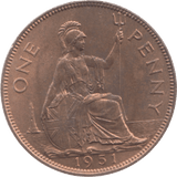 1951 PENNY ( UNC ) 6 - Penny - Cambridgeshire Coins