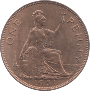 1951 PENNY ( UNC ) 8 - Penny - Cambridgeshire Coins