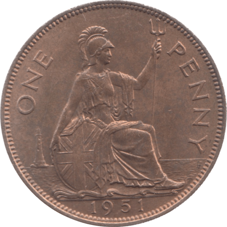 1951 PENNY ( UNC ) 9 - Penny - Cambridgeshire Coins