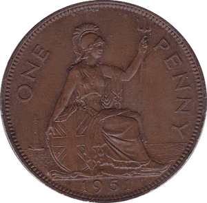 1951 PENNY ( UNC ) A - Penny - Cambridgeshire Coins