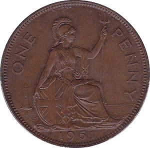 1951 PENNY ( UNC ) A - Penny - Cambridgeshire Coins