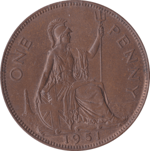 1951 PENNY ( UNC ) C - Penny - Cambridgeshire Coins