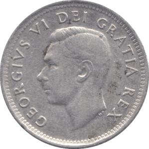 1951 SILVER 10 CENTS CANADA - SILVER WORLD COINS - Cambridgeshire Coins