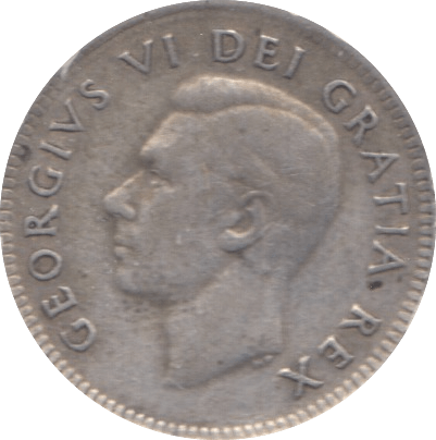 1951 SILVER 10 CENTS CANADA - SILVER WORLD COINS - Cambridgeshire Coins