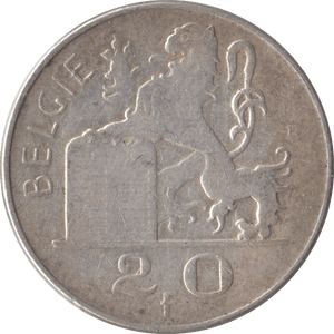 1951 SILVER 20 FRANCS BELGIUM - WORLD COINS - Cambridgeshire Coins