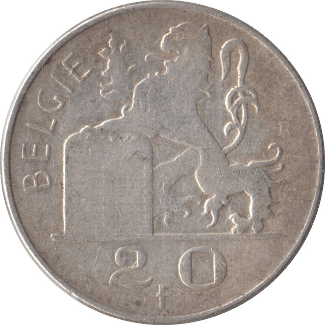 1951 SILVER 20 FRANCS BELGIUM - WORLD COINS - Cambridgeshire Coins
