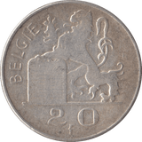 1951 SILVER 20 FRANCS BELGIUM - WORLD COINS - Cambridgeshire Coins