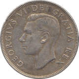 1951 SILVER FIFTY CENTS CANADA - SILVER WORLD COINS - Cambridgeshire Coins