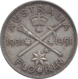 1951 SILVER FLORIN AUSTRALIA - WORLD SILVER COINS - Cambridgeshire Coins